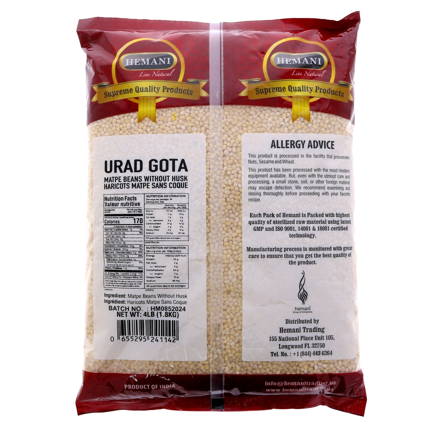 HEMANI Urad Gota 4LB