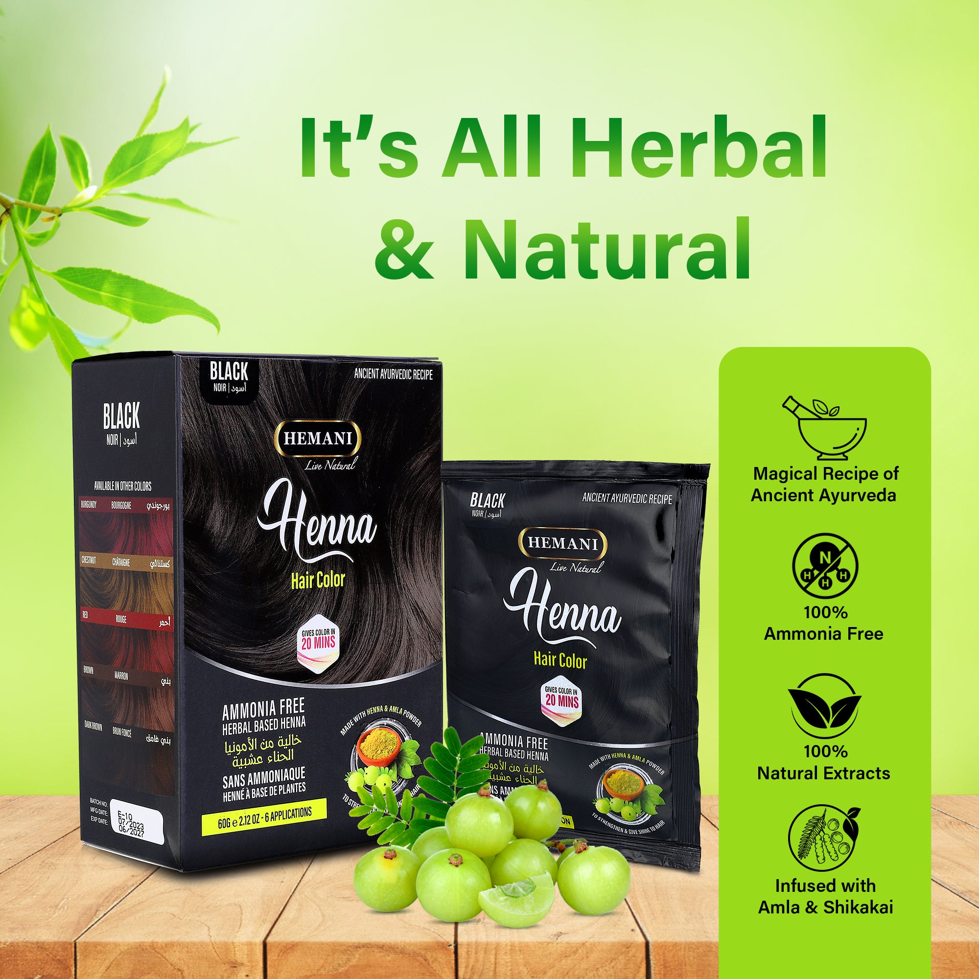 HEMANI Henna Black 60g | TheShopTank