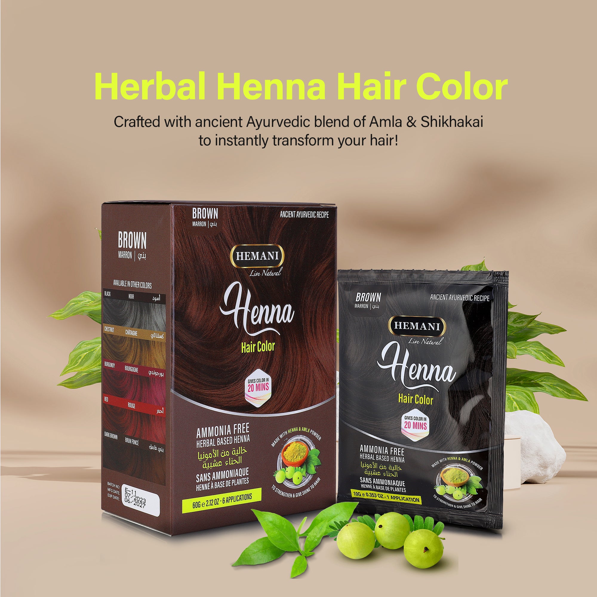 HEMANI Henna Brown 60g