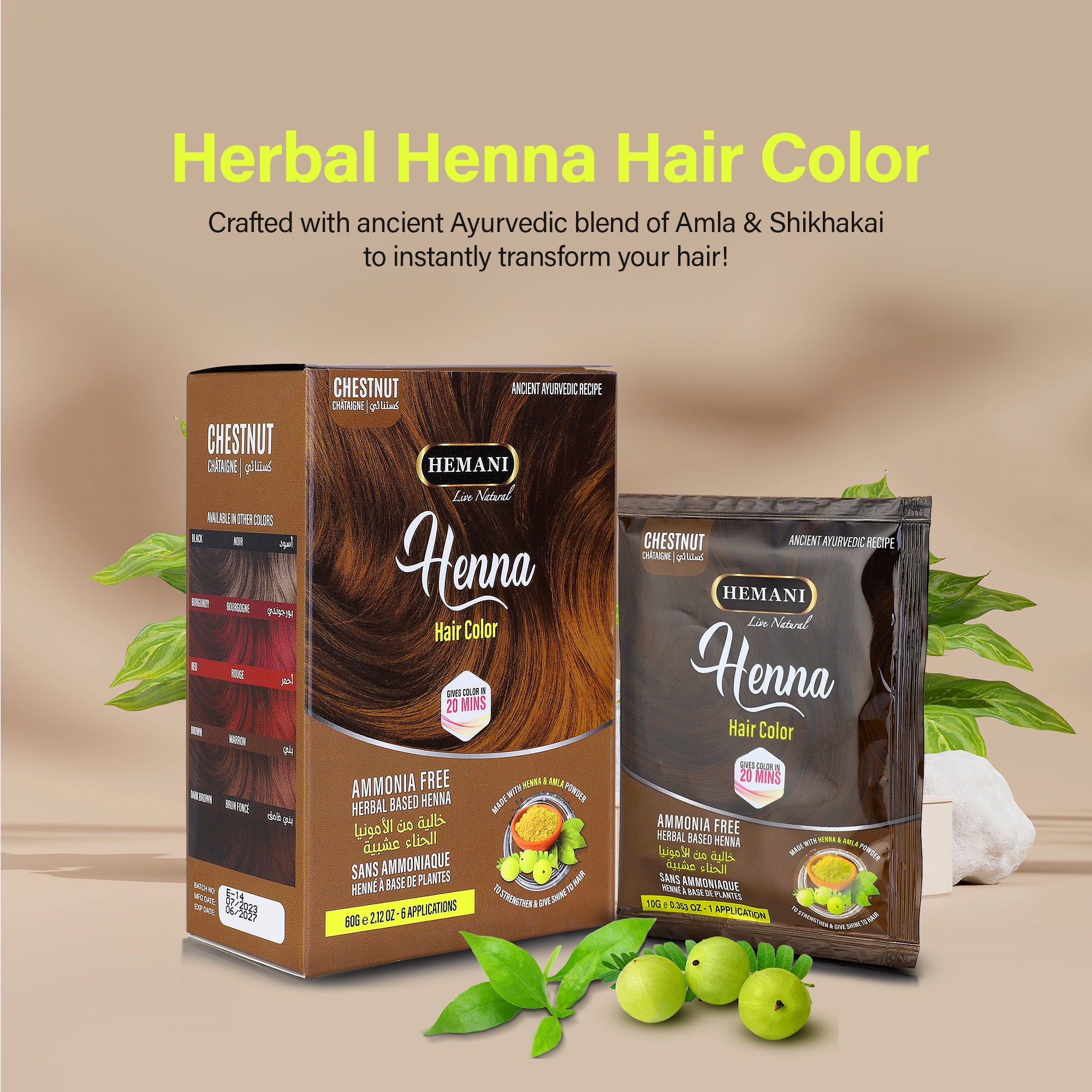 HEMANI Henna Chestnut 60g