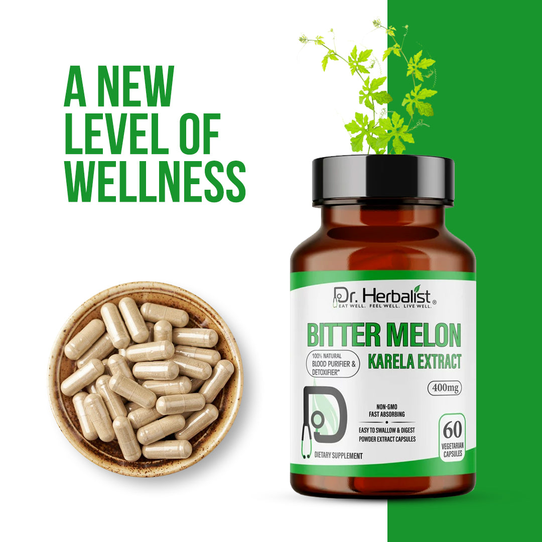 DR. HERBALIST Karela Bitter Melon Extract 400mg 60 Capsules