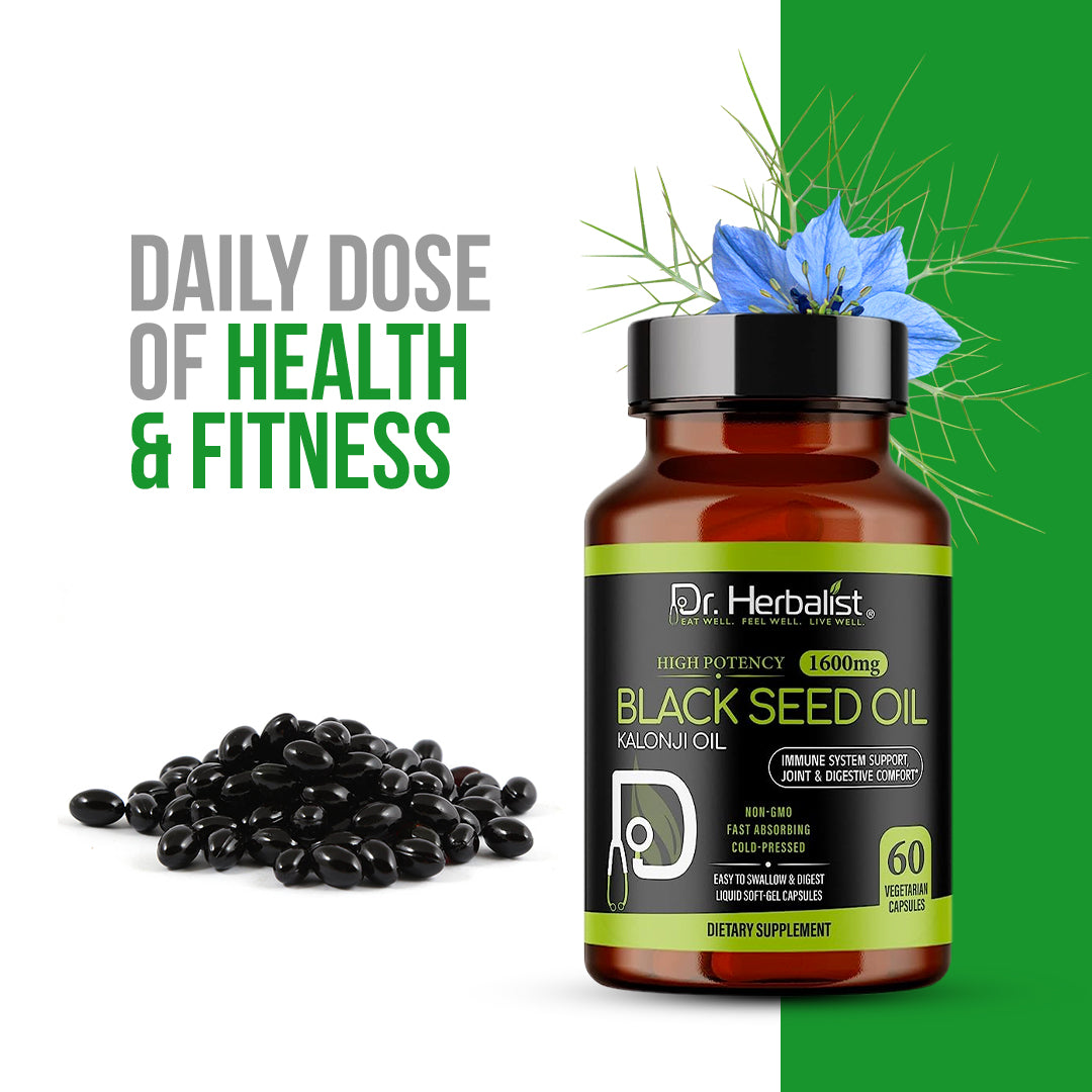 DR. HERBALIST Blackseed Oil 60 Capsule 1600mg