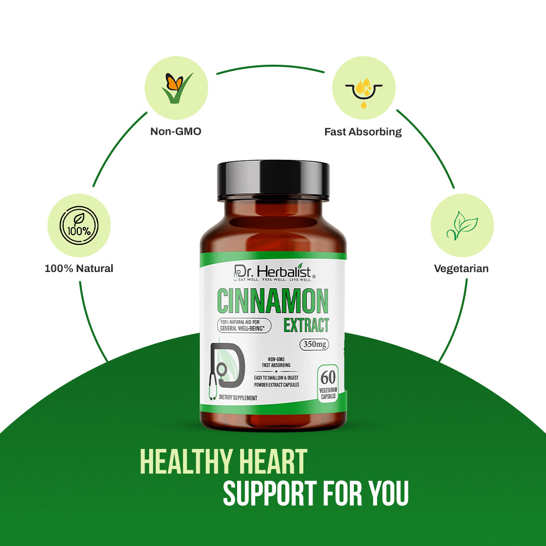 DR. HERBALIST Cinnamon Extract 350mg 60 Capsules