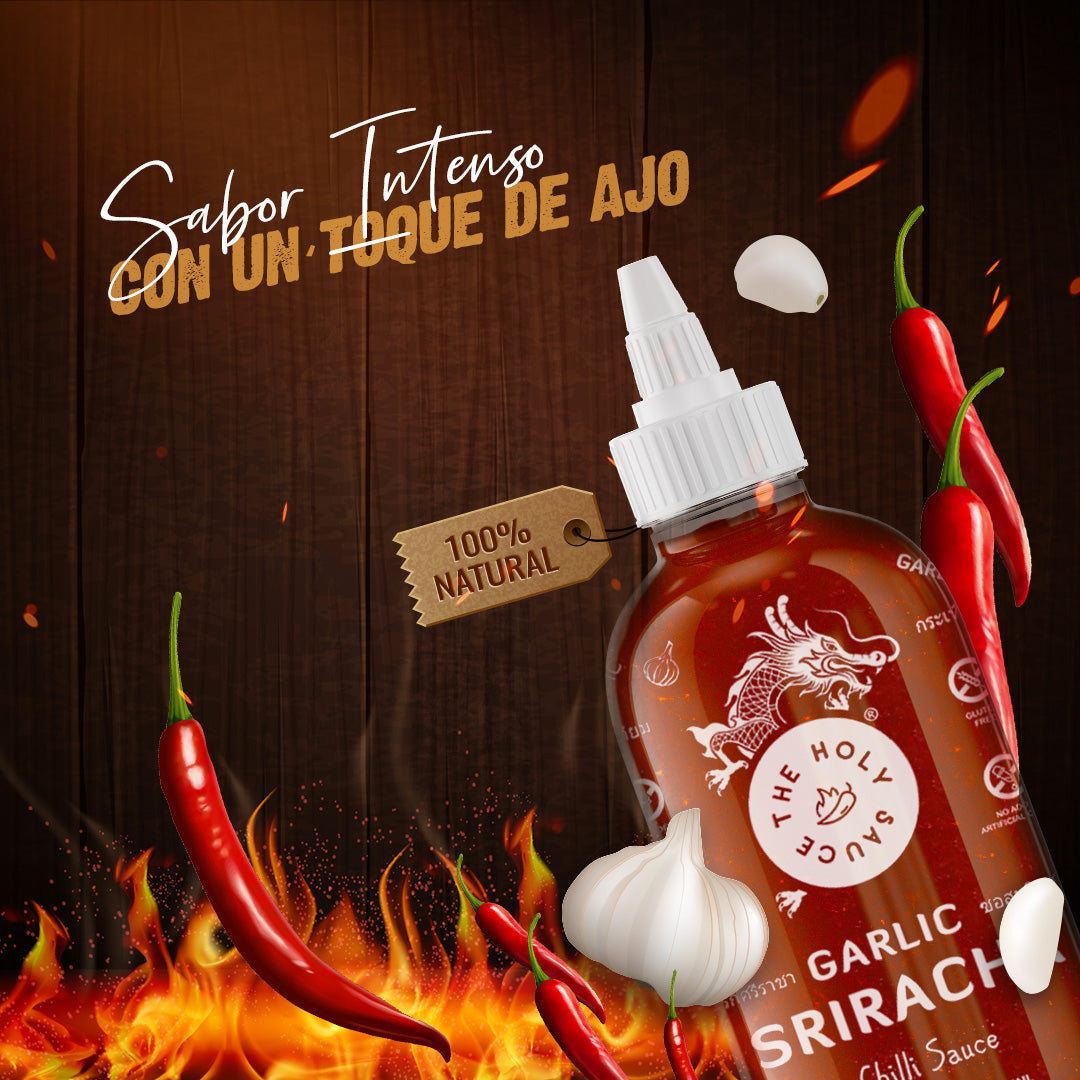 HOLY SAUCE Sriracha Chili Sauce Garlic 580g