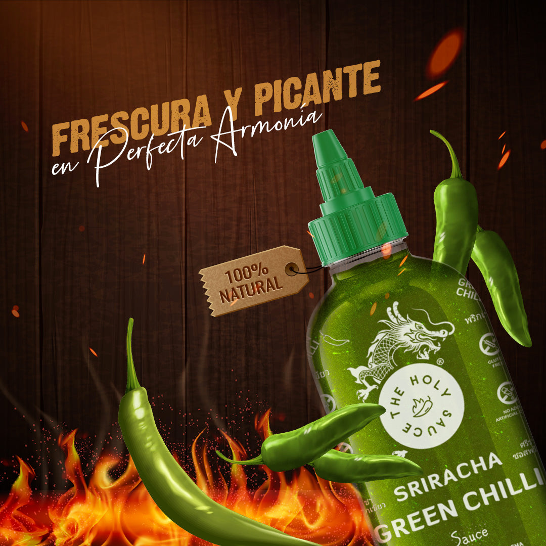 HOLY SAUCE Sriracha Chili Green Chili 580g