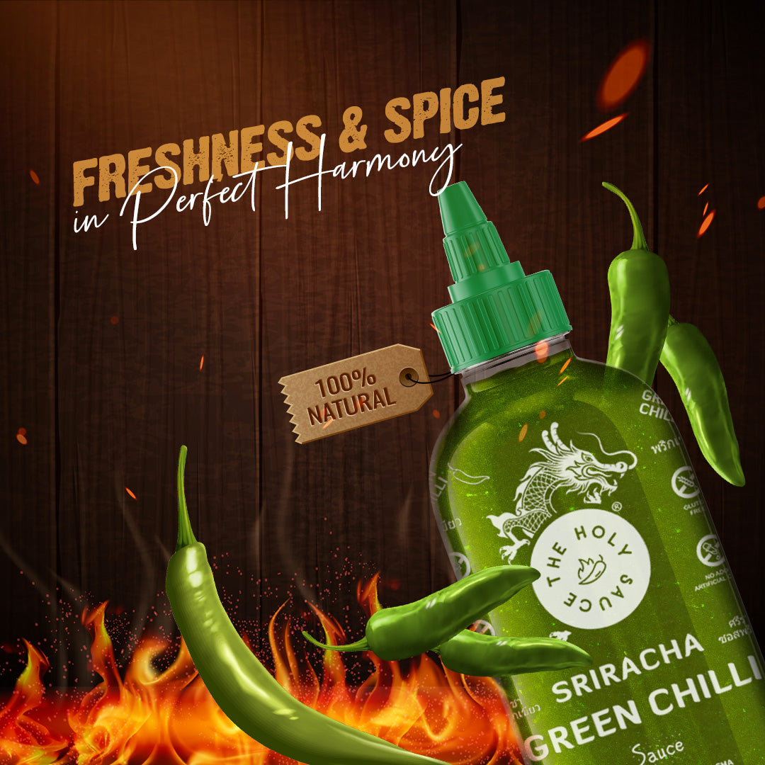 HOLY SAUCE Sriracha Chili Green Chili 580g