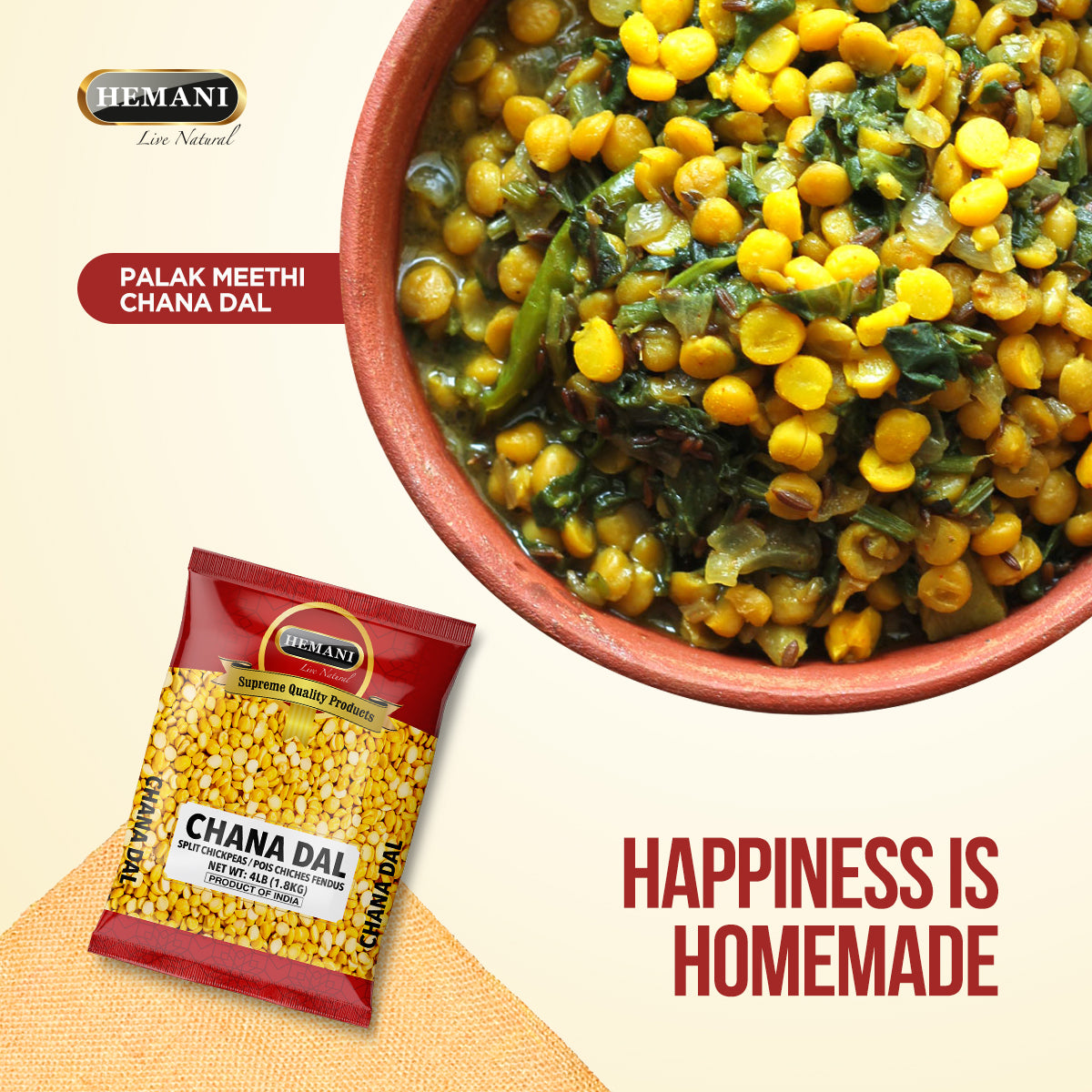 HEMANI Chana Daal 2LB