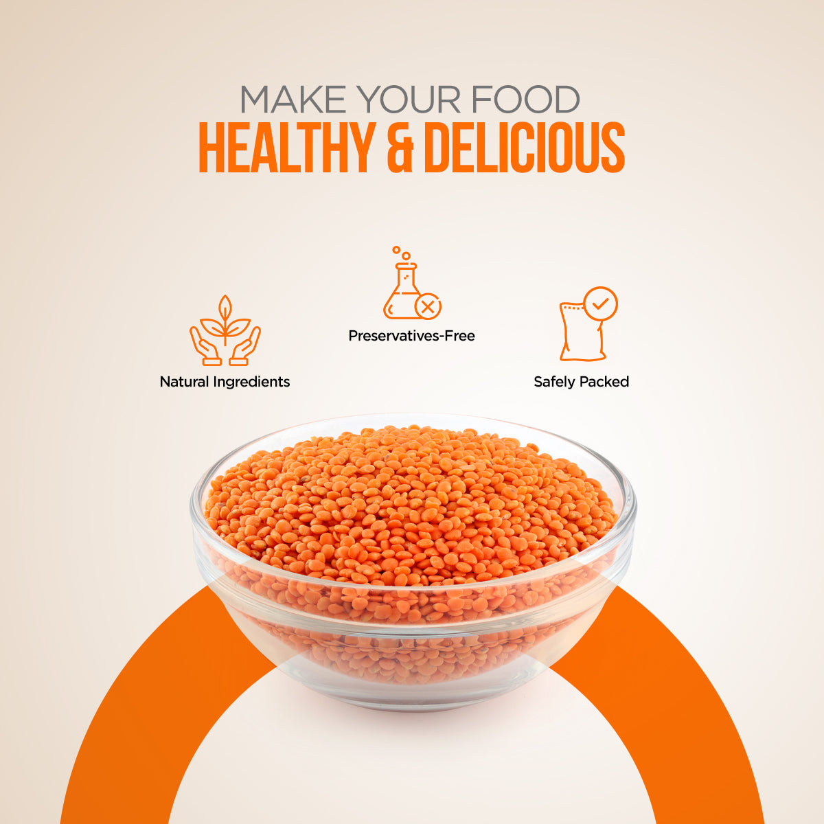 HEMANI Red Lentils - Masoor Daal 2LB