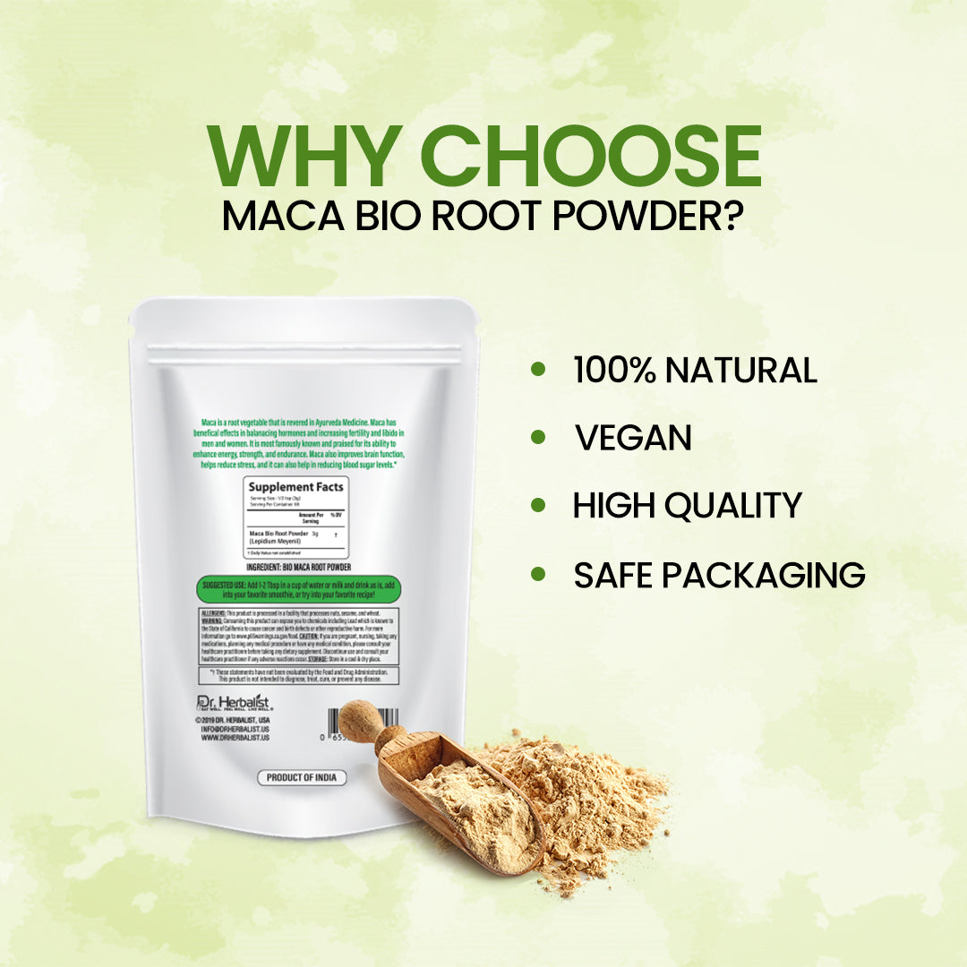 DR. HERBALIST Maca Bio Root Powder 200g