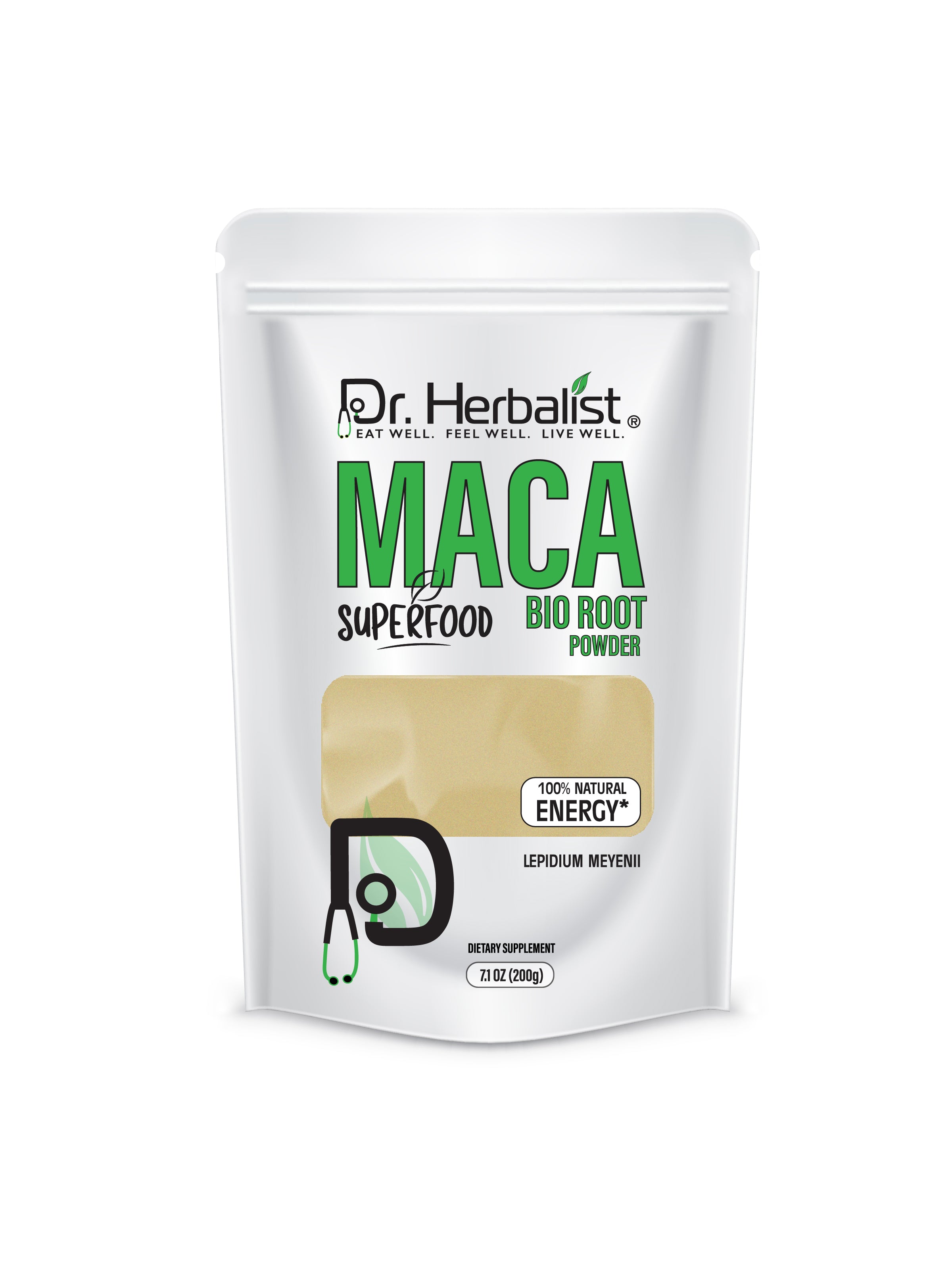 DR. HERBALIST Maca Bio Root Powder 200g