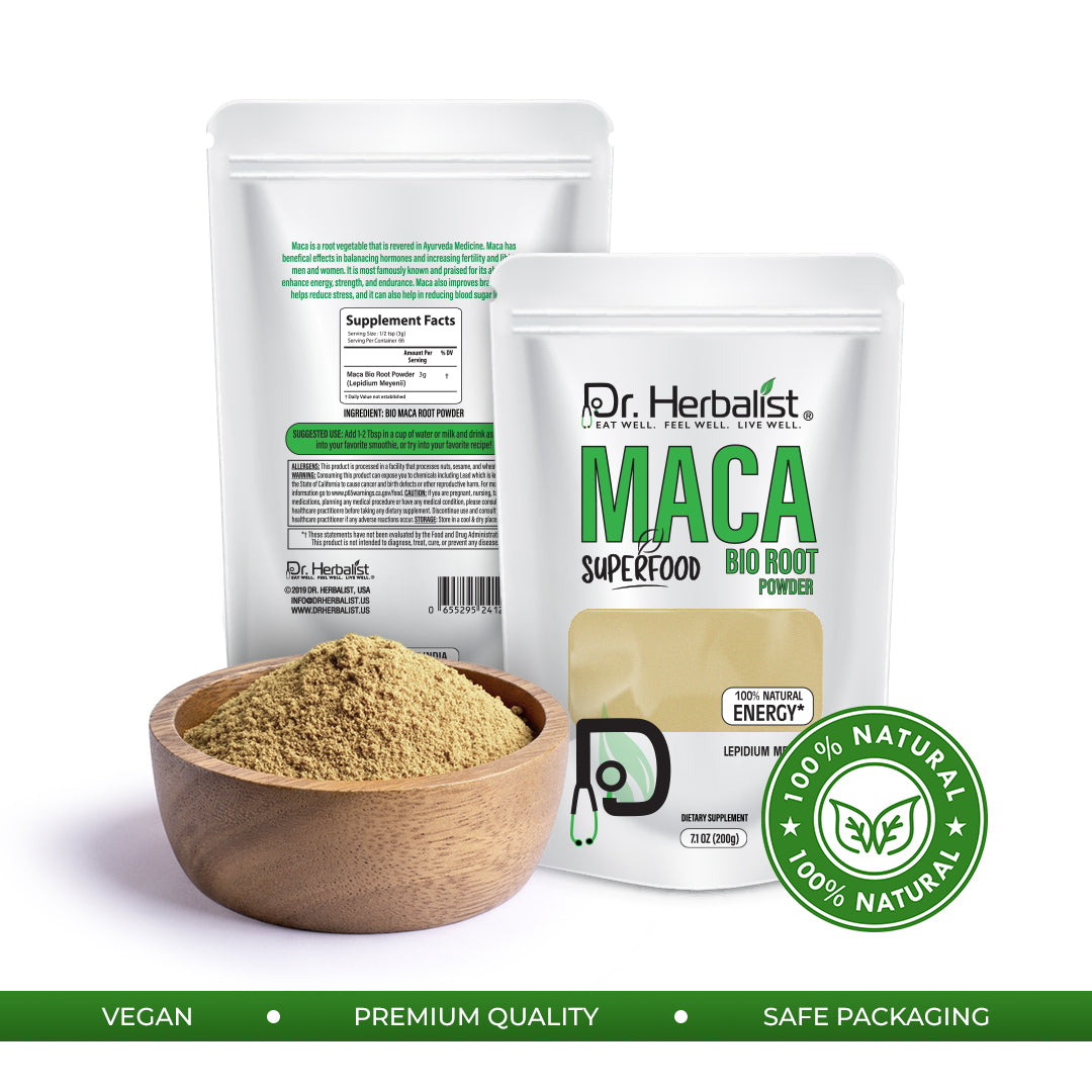 DR. HERBALIST Maca Bio Root Powder 200g