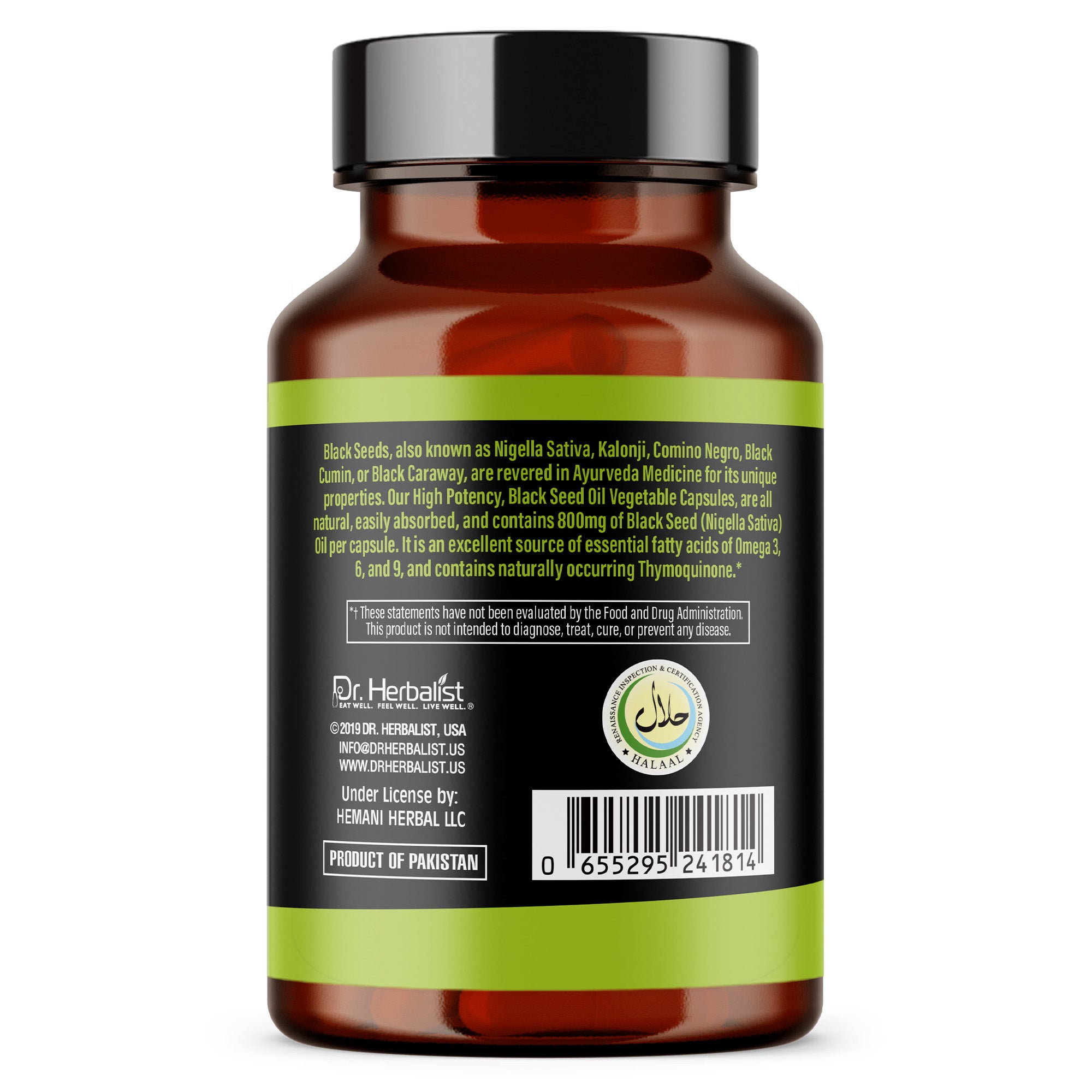 Dr Herbalist Black Seed Oil 120 Capsules – Premium Black Seed Oil Supplement