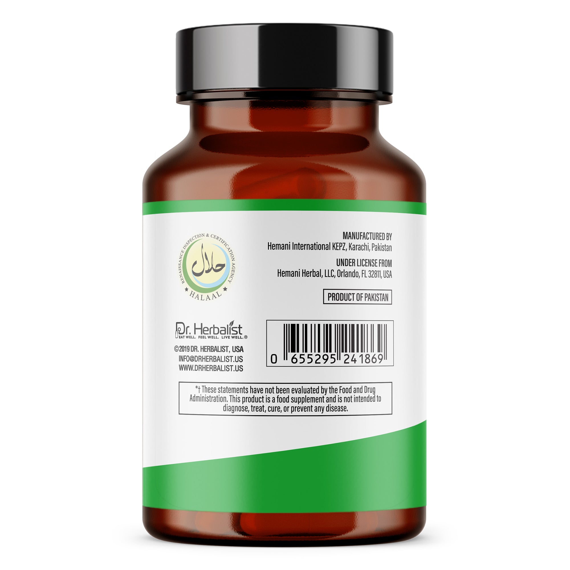 Dr. HERBALIST Licorice Extract Capsules 250mg - Glycyrrhiza Glabra with Glycyrrhizin | Supports Digestive Comfort & Respiratory Wellness* | Halal, Vegan | 60ct