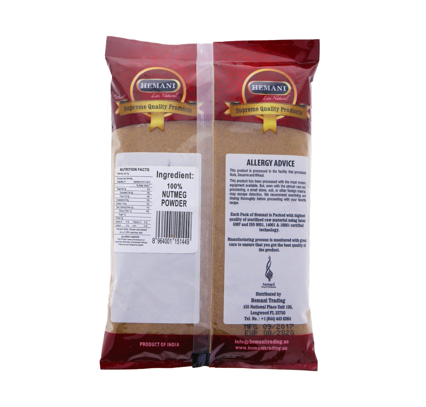 HEMANI Nutmeg Powder 200g