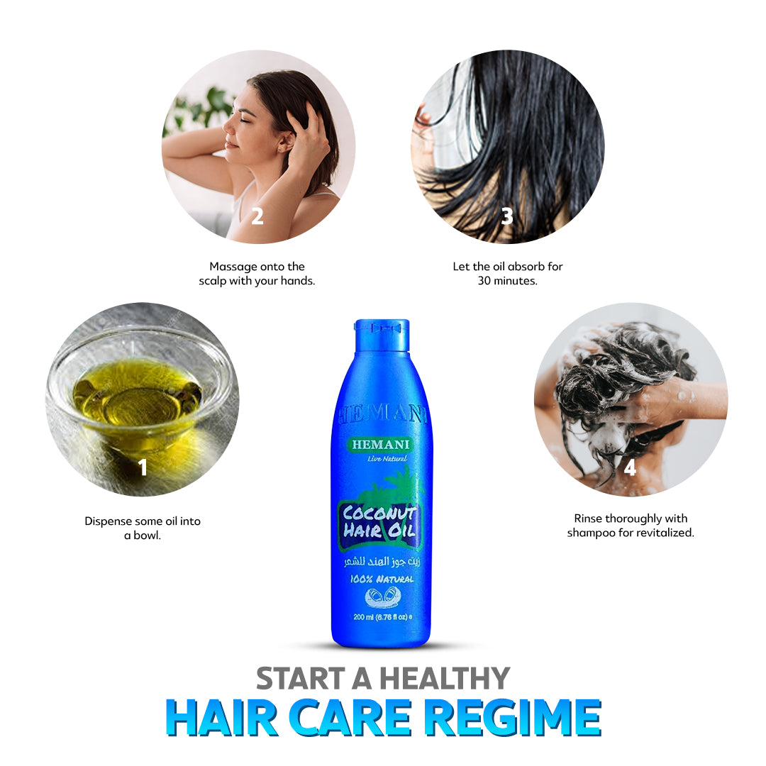 HEMANI Coconut Hair Oil Blue 500mL