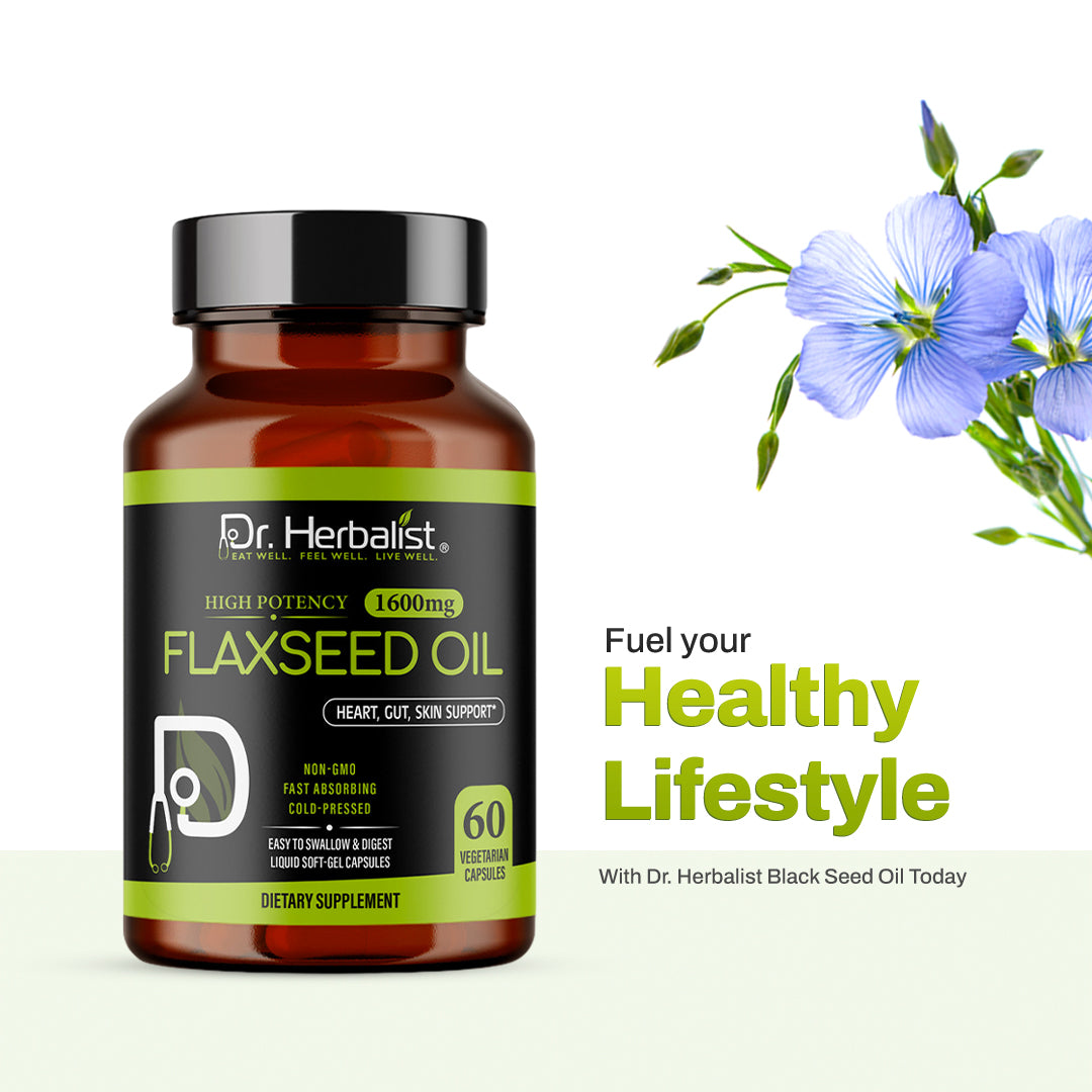 DR. HERBALIST Flaxseed Oil 60 Capsule 1600mg