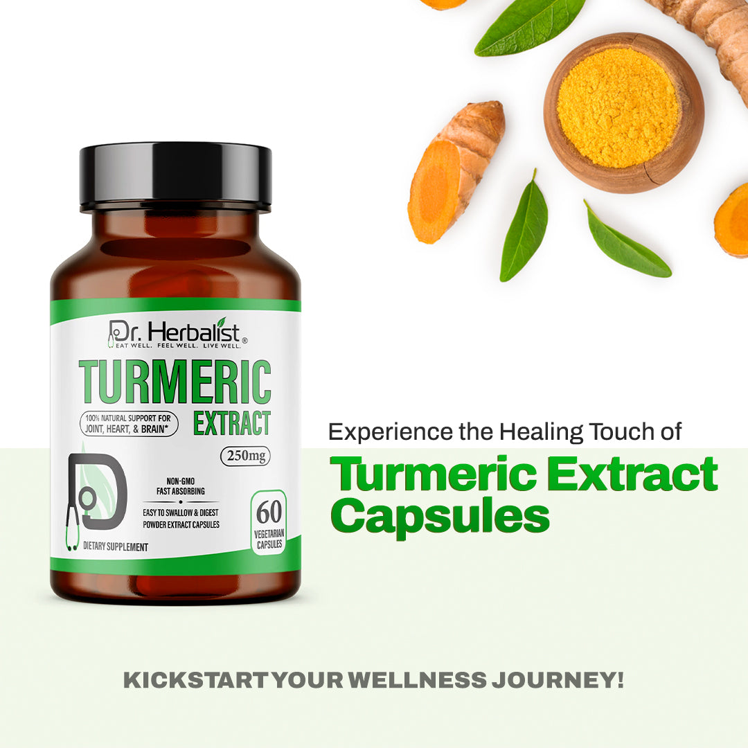 DR. HERBALIST Turmeric Extract 250mg 60 Capsules