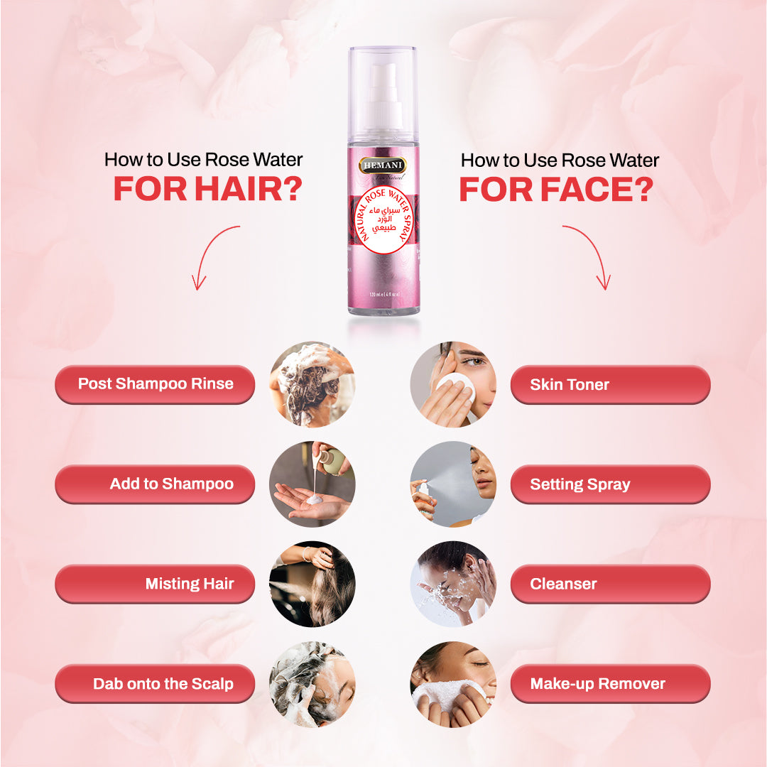 HEMANI Water Spray Rose 120mL