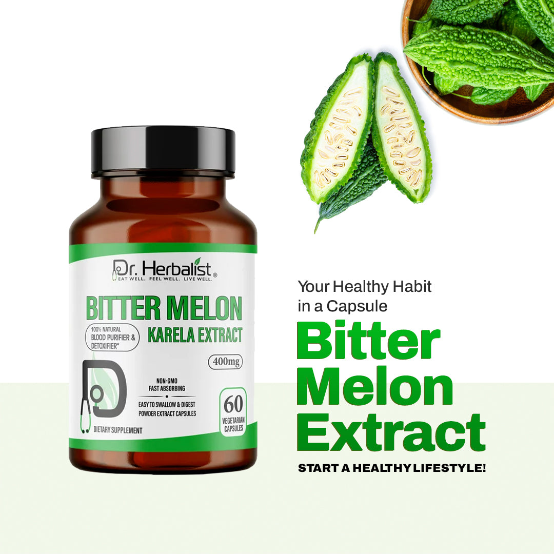 DR. HERBALIST Karela Bitter Melon Extract 400mg 60 Capsules