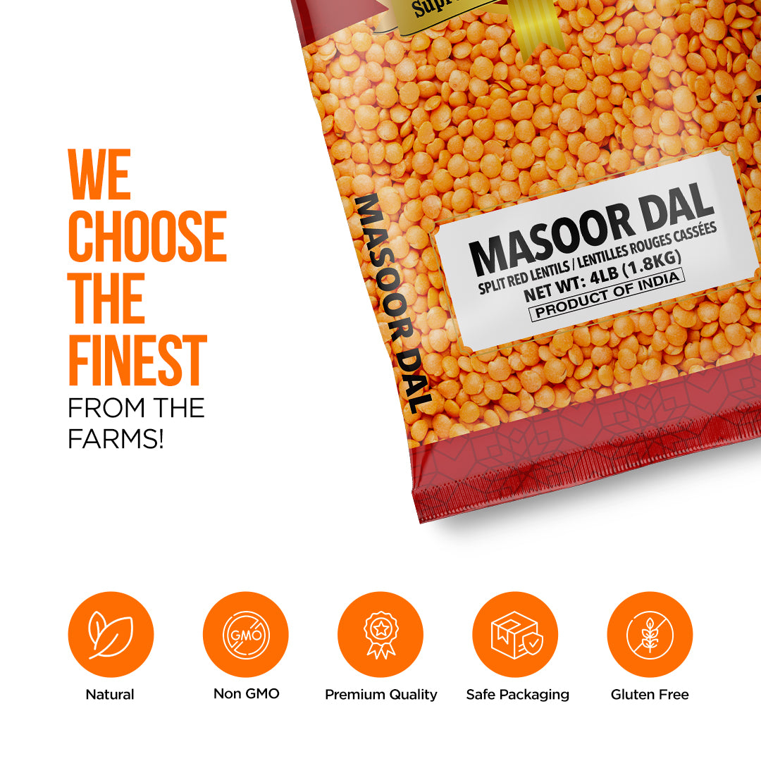 HEMANI Red Lentils - Masoor Daal 2LB