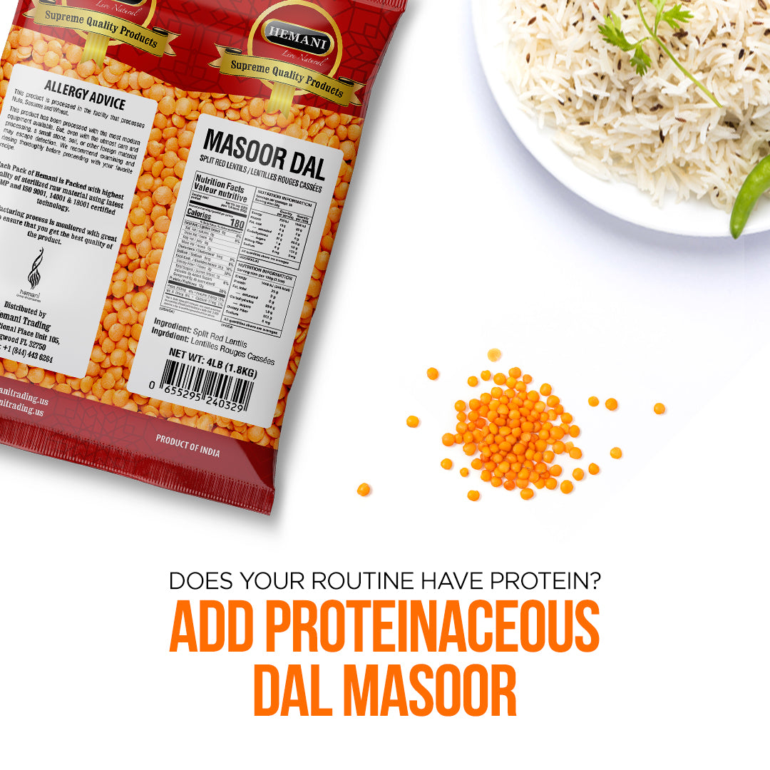 HEMANI Red Lentils - Masoor Daal 2LB