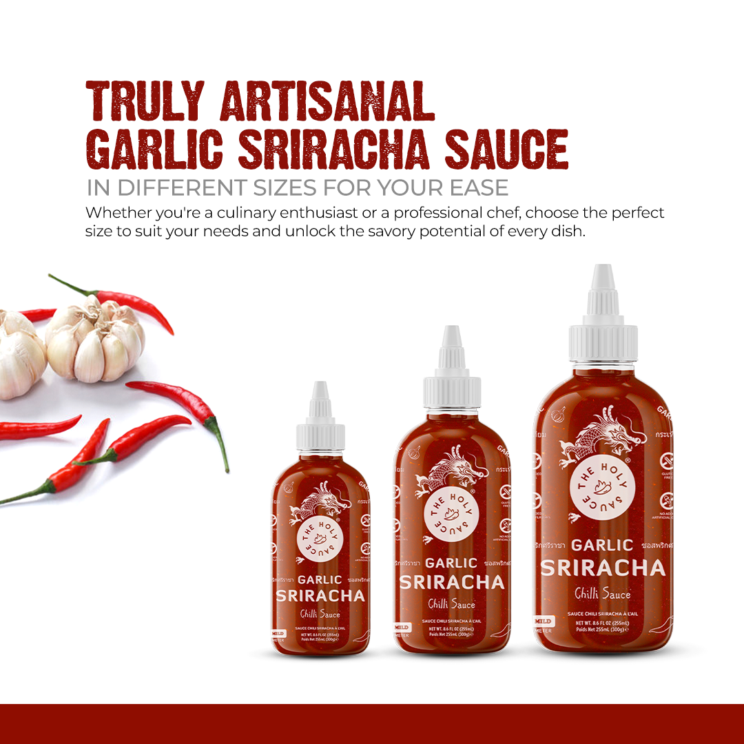 HOLY SAUCE Sriracha Chili Sauce Garlic 580g