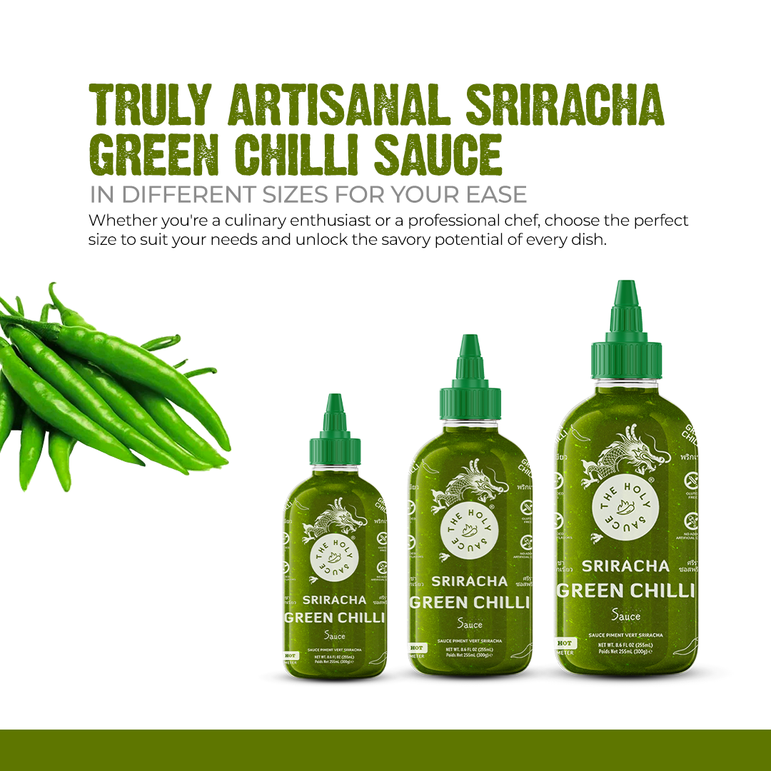 HOLY SAUCE Sriracha Chili Green Chili 580g