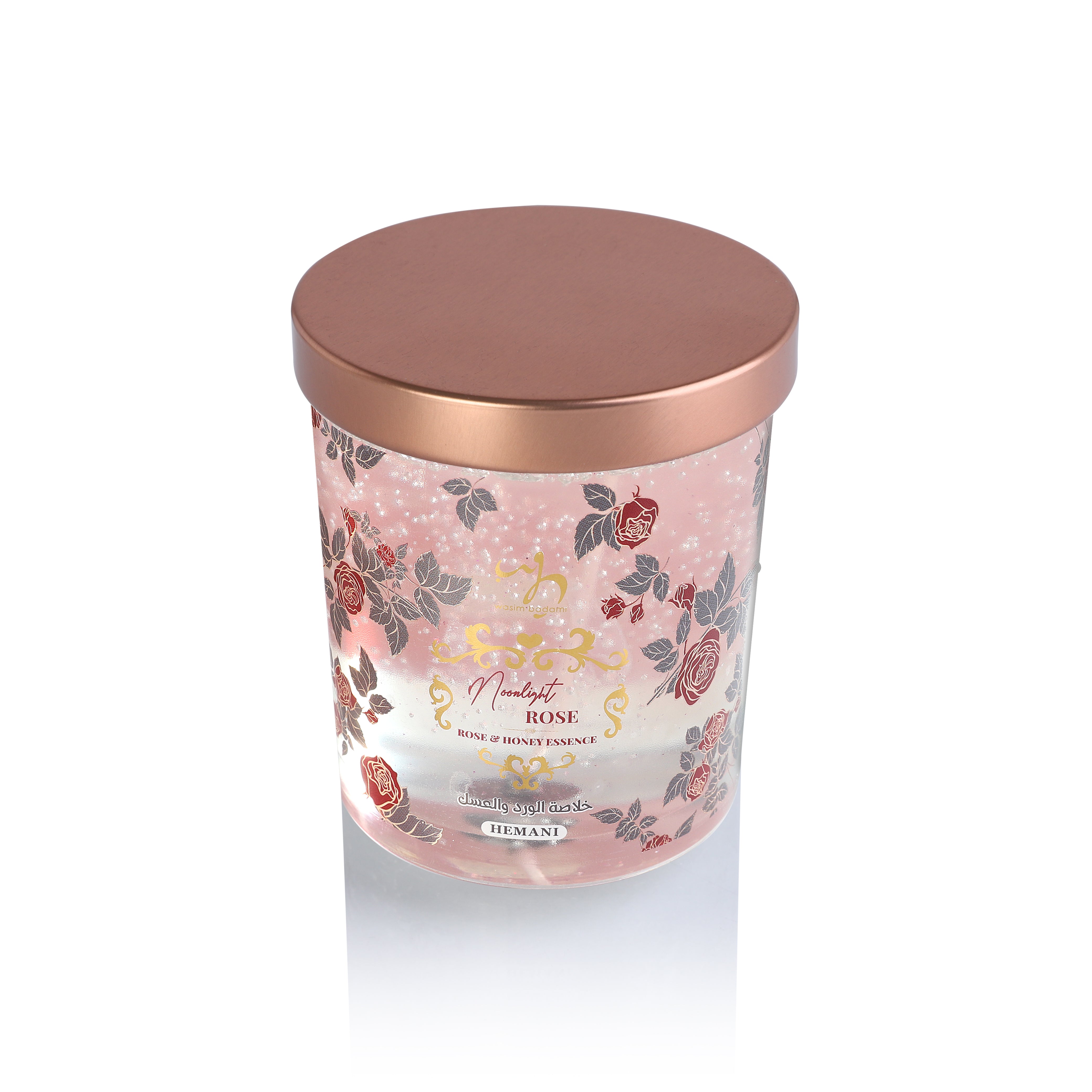 HEMANI Candle Moonlight Rose - Rose & Honey Essence