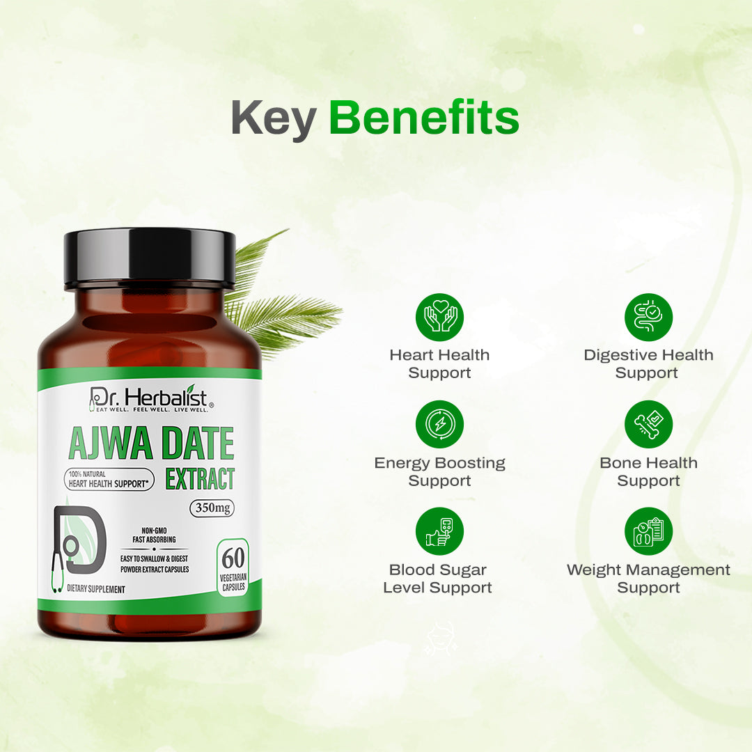 DR. HERBALIST Ajwa Date 350mg 60 Capsules