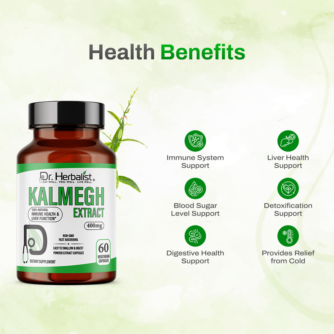 DR. HERBALIST Kalmegh Extract 400mg 60 Capsules