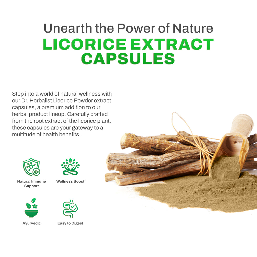 DR. HERBALIST Licorice Extract 250mg 60 Capsules