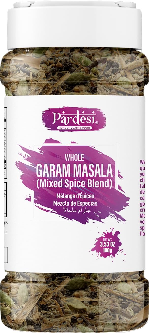 Pardesi Garam Masala Whole 100g | Natural, Organic & Authentic Indian Spice Blend | Aromatic & Traditional | Perfect for Curries, Stews & Rice Dishes | Premium Quality Whole Spices.