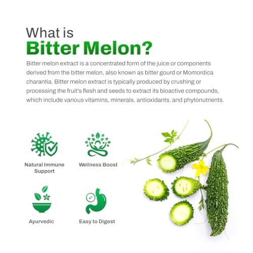 Dr. HERBALIST Bitter Melon Extract Capsules - 400mg, 60 Count | Boosts Immunity, Energy & Vitality | Supports Digestion & Blood Sugar Levels. (Equivalent to 4000mg Bitter Melon Powder)