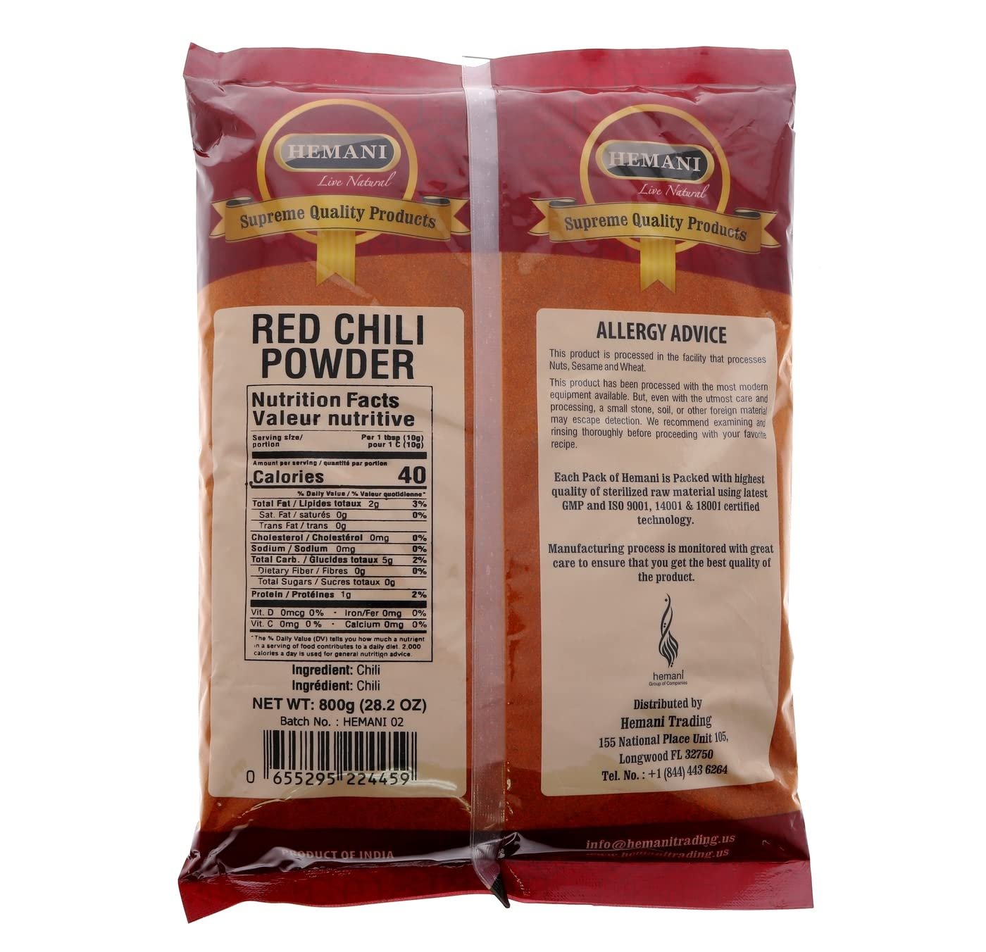 HEMANI Red Chili Powder 800g