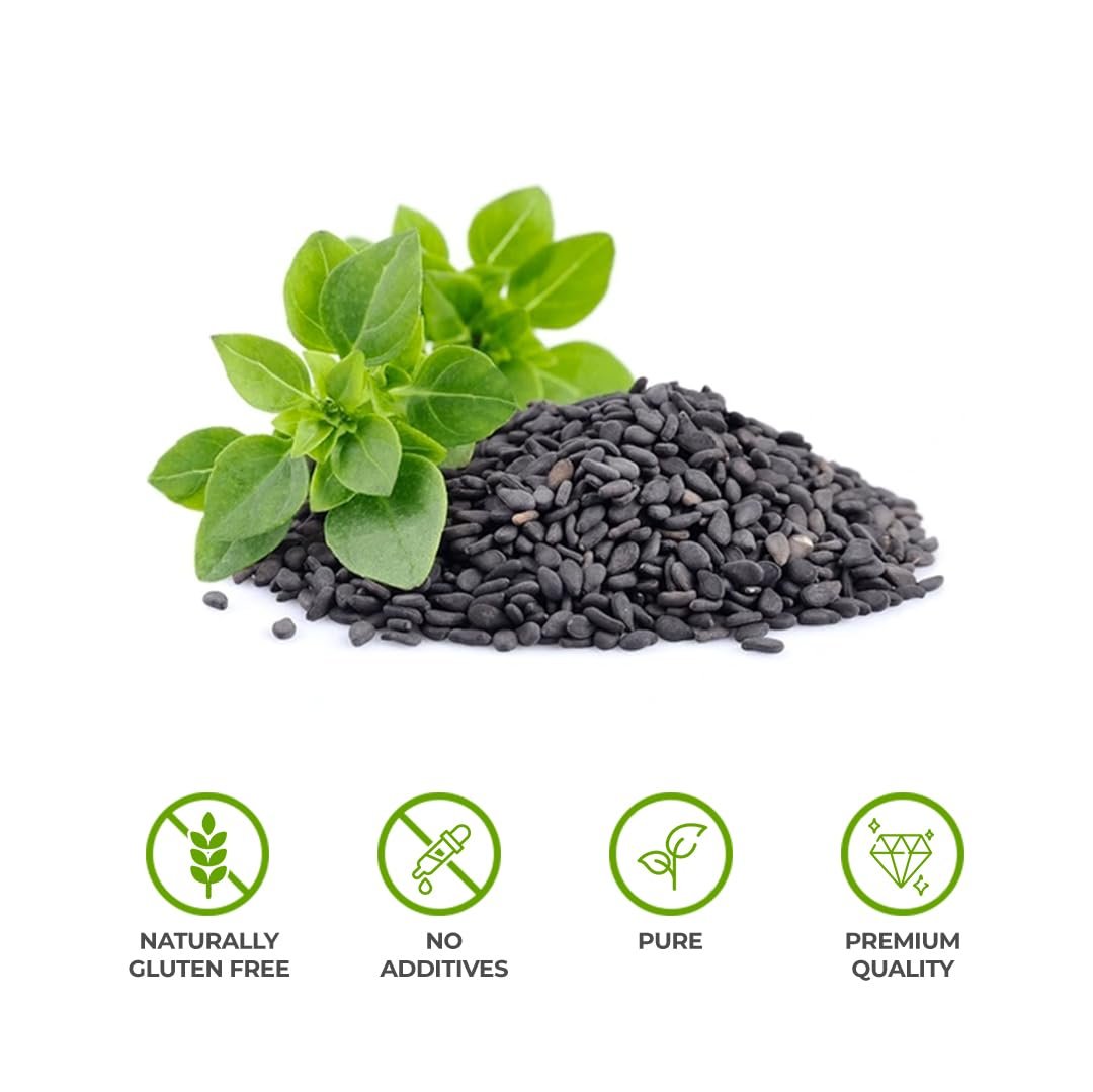 Pardesi Sweet Basil Seeds 280g Ocimum Basilicum/Sabja/Subja/Tukmaria - Natural Wellness, Nutritious Superfood.