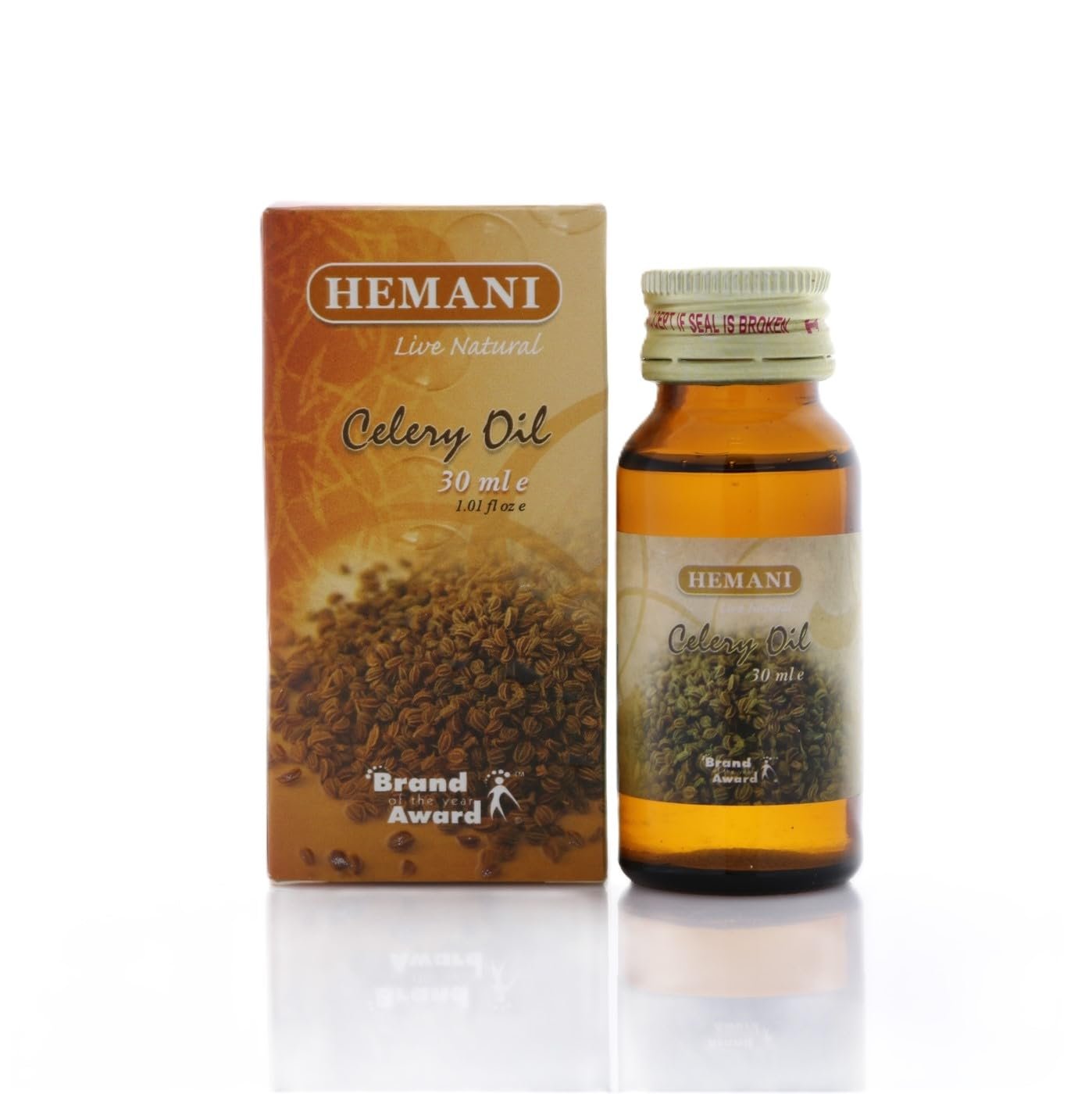 Hemani Celery Oil (30ml) - Apium Graveolens, Natural Hydration, Antioxidant-Rich, Nourishing Skin and Hair, Promotes Healthy Glow.