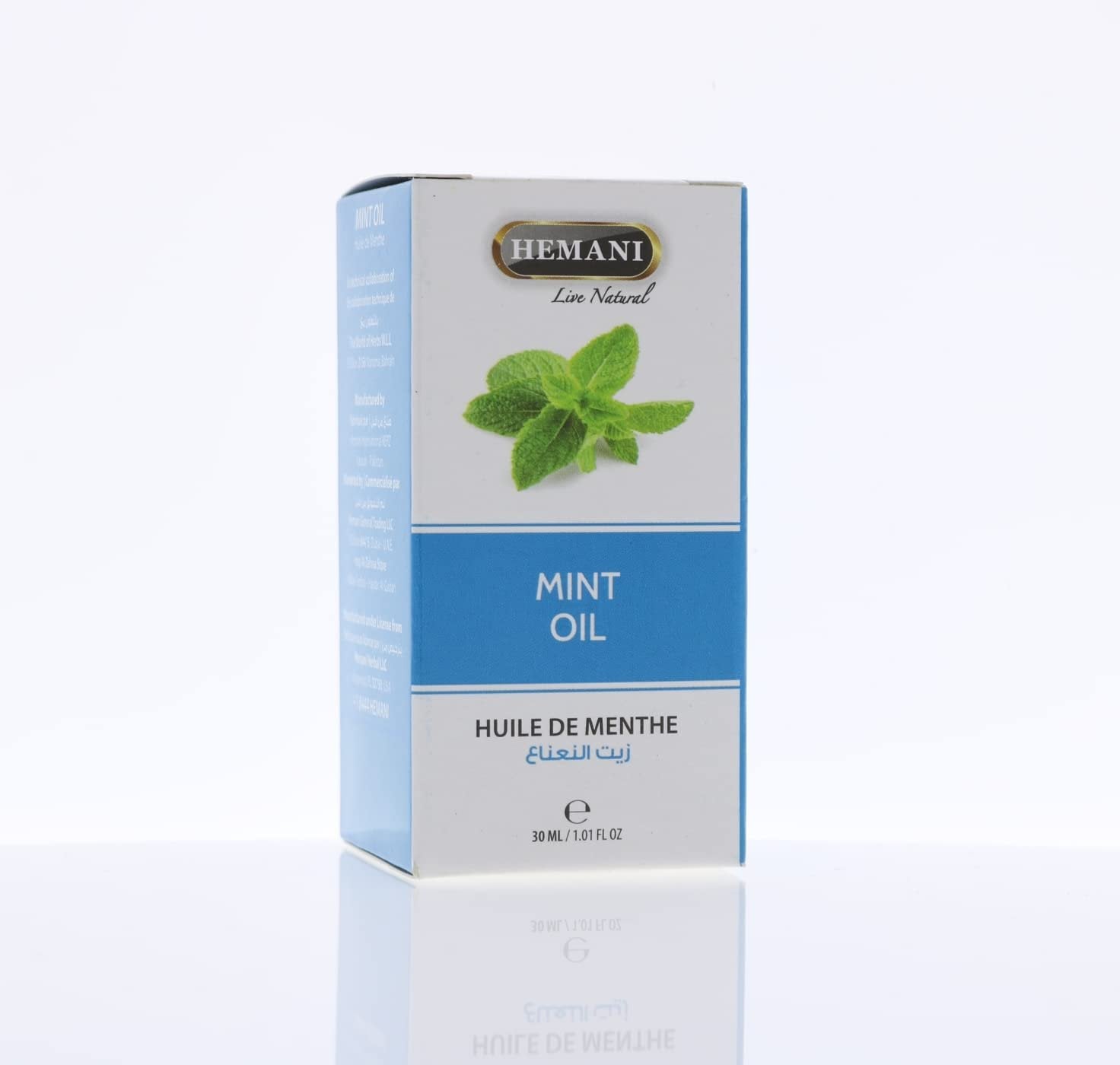 Hemani Mint Oil Mentha arvensis, Aceite de Menta 30ml | Refreshing Essential Oil for Aromatherapy, Skincare & Wellness