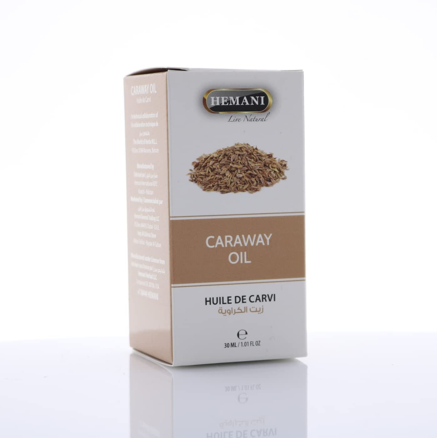 Hemani Caraway Oil (30ml) - Carum Carvi, Natural Wellness, Soothing Skin and Hair, Antioxidant-Rich, Promotes Healthy Glow.