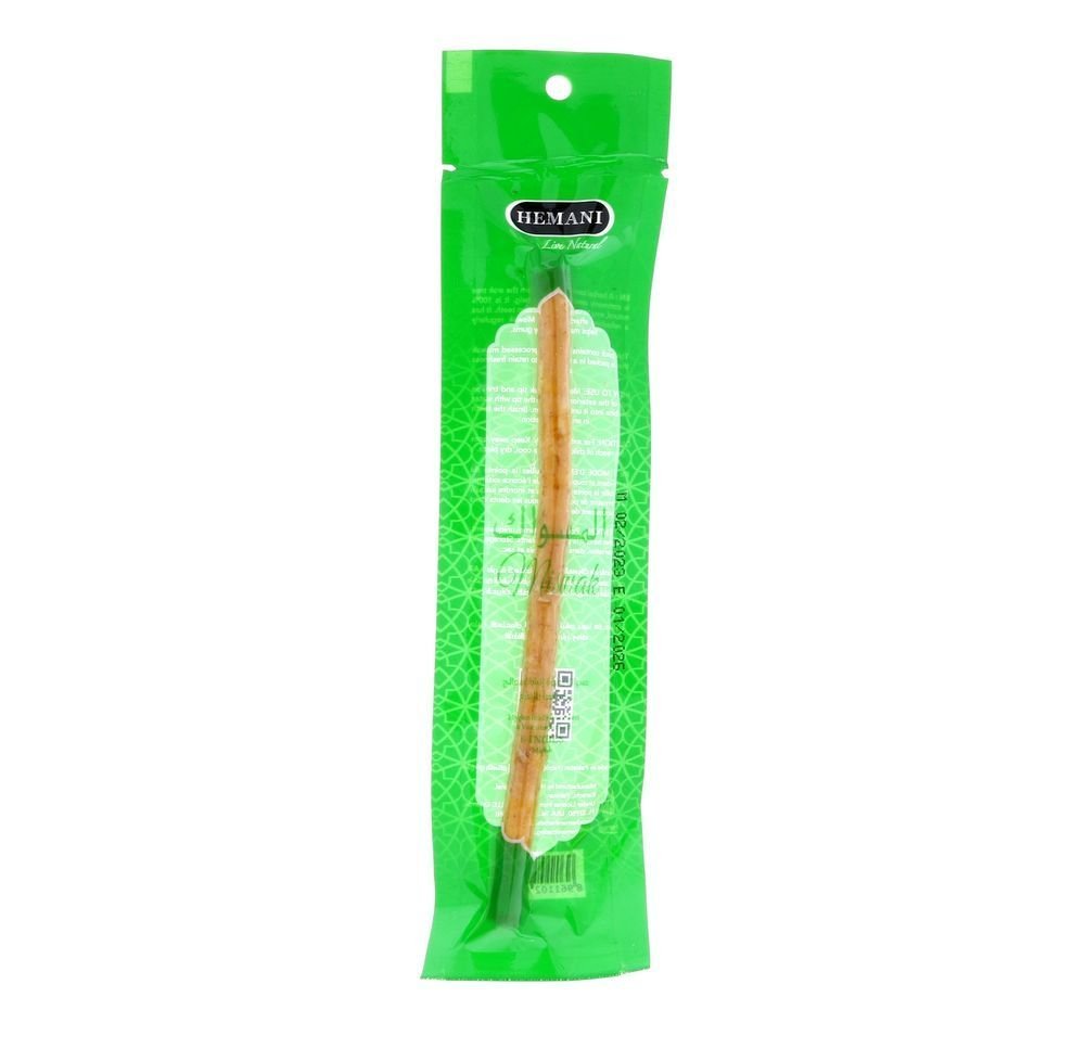 HEMANI Sewak Natural Miswak Stick for Teeth (6 Inches: 24 Pack) Chewing Toothbrush Natural Traditional Toothbrush I AKA Meswak I Sewak I Peelu