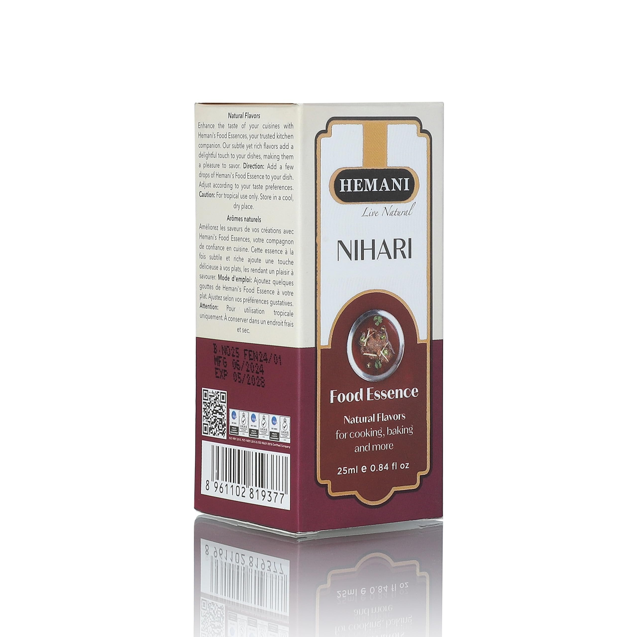 Hemani Nihari Food Essence 25 ml- Halal, Natural, and Concentrated Nihari Flavor for Pakistani and Indian Recipes, Cooking, and Baking - Perfect for Beef Nihari, Lamb Nihari, and Chicken Nihari