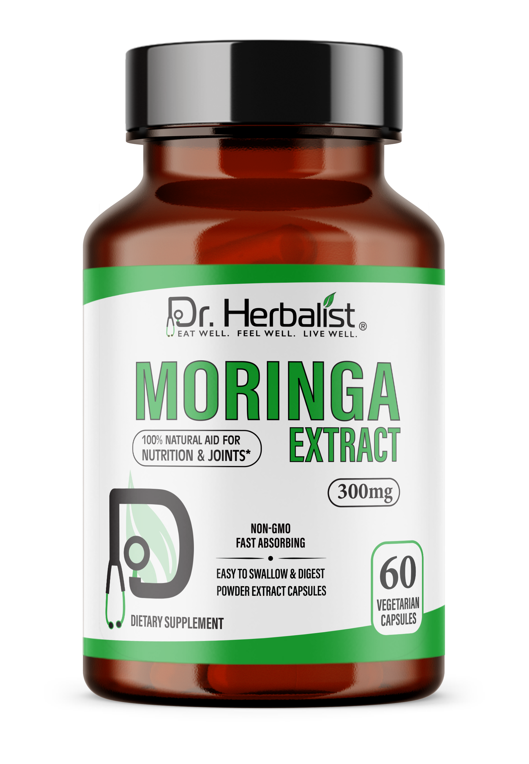 Dr Herbalist Moringa Oil 60 Capsules | Cold Pressed Extract | Rich in Antioxidants, Vitamins & Omega Fatty Acids | Supports Skin, Hair, Immunity & Overall Wellness