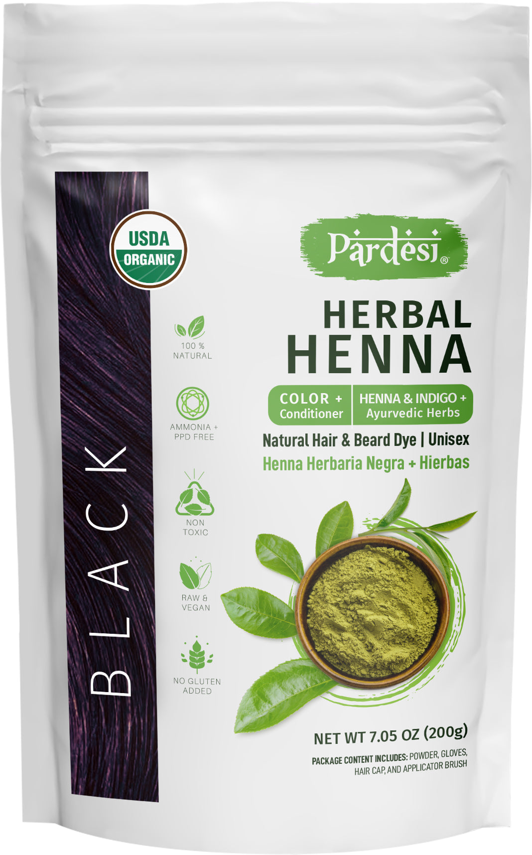 PARDESI Herbal Henna Black 200g