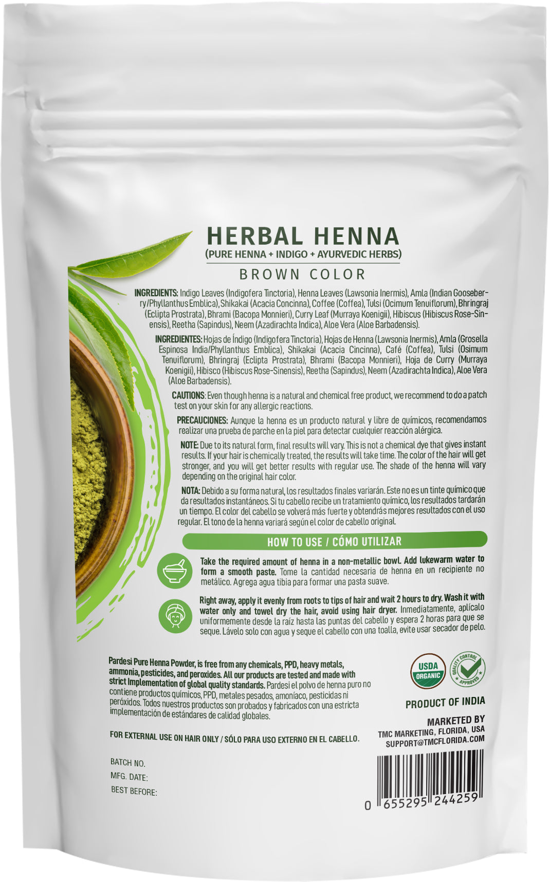 PARDESI Herbal Henna Brown 200g