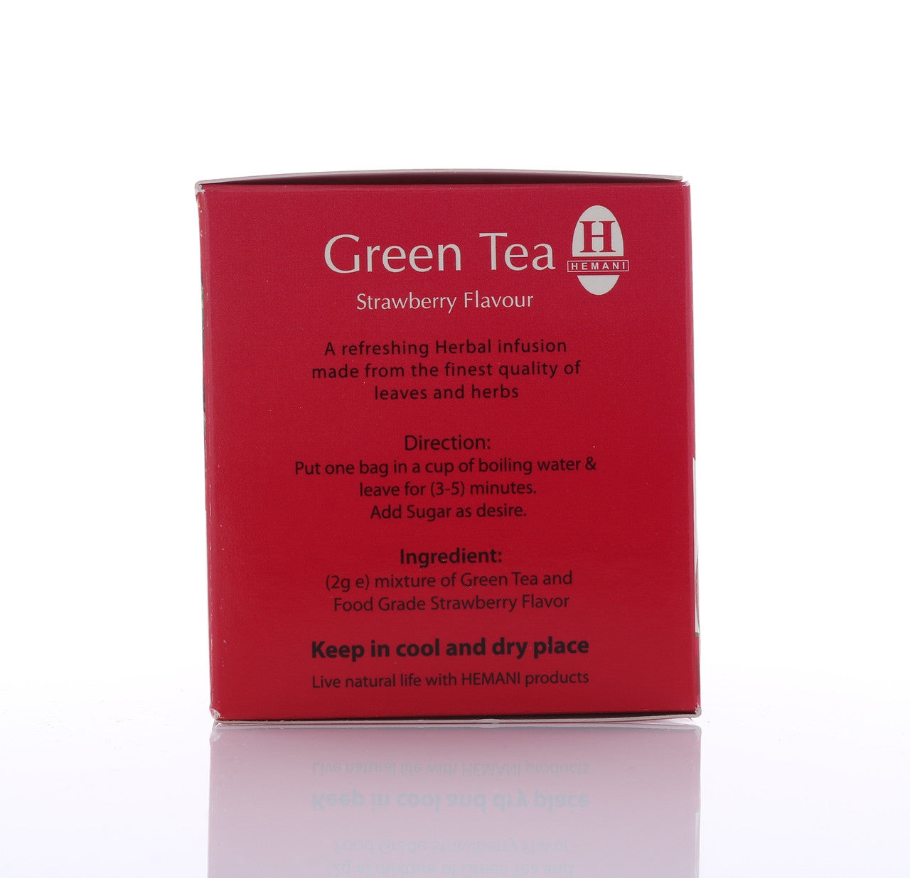 HEMANI Green Tea Strawberry 40g