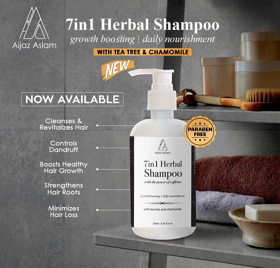 AIJAZ ASLAM 7 in 1 Herbal Shampoo 250mL