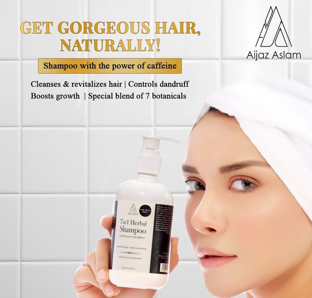 AIJAZ ASLAM 7 in 1 Herbal Shampoo 250mL