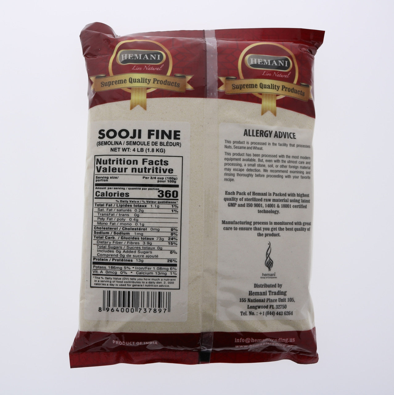 HEMANI Sooji 4LB Fine