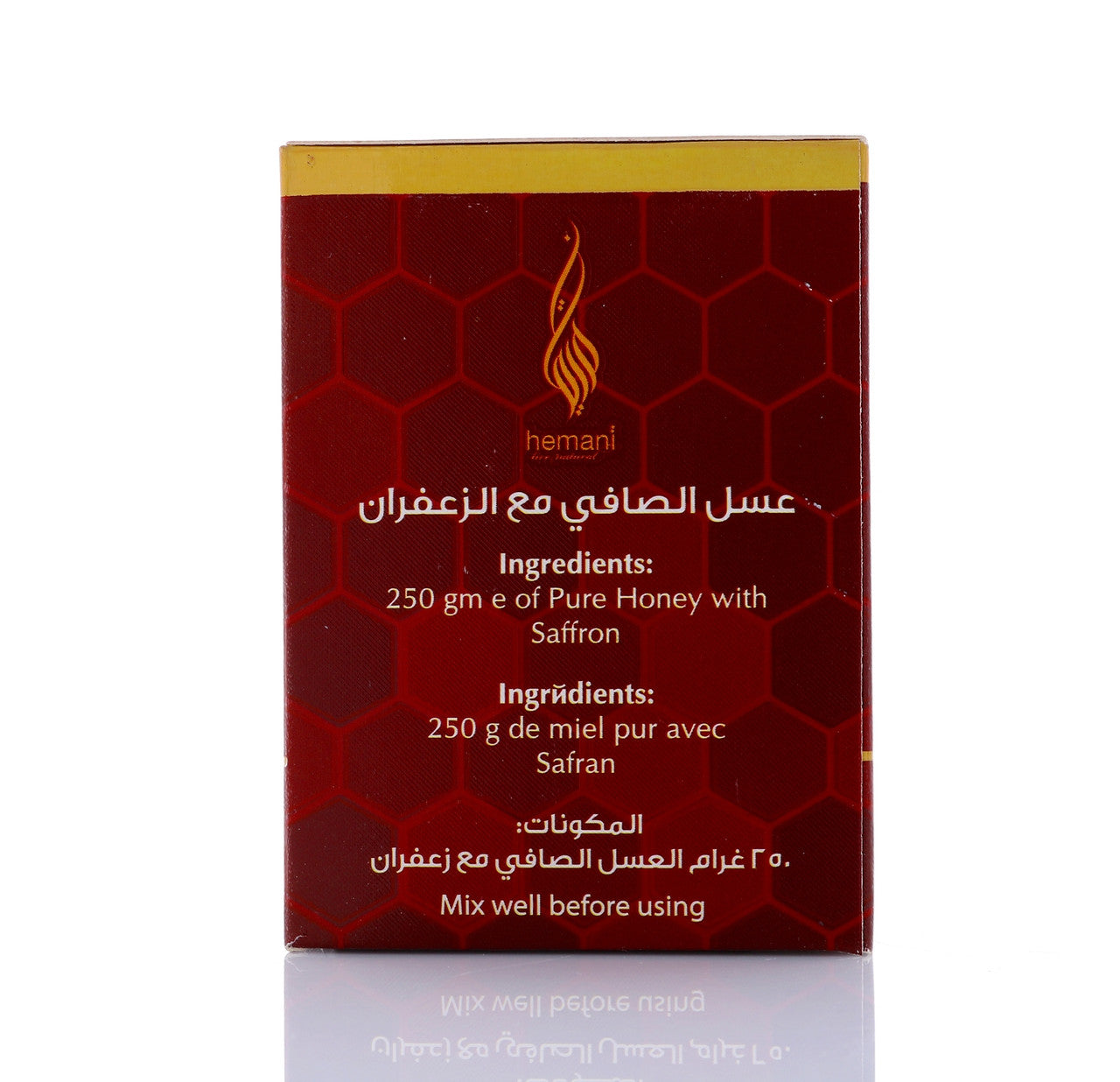 HEMANI Pure Honey with Saffron 250g