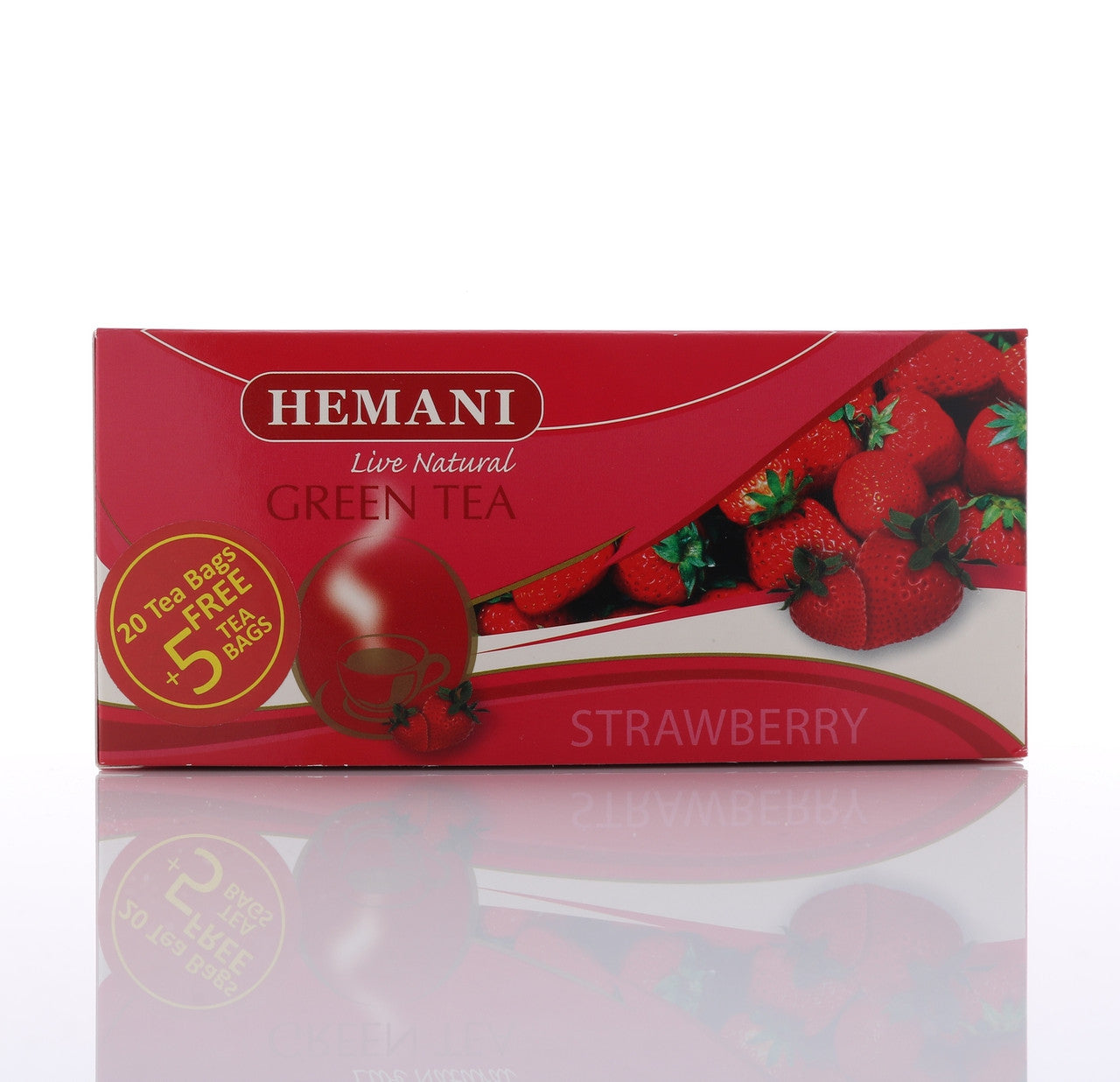 HEMANI Green Tea Strawberry 40g