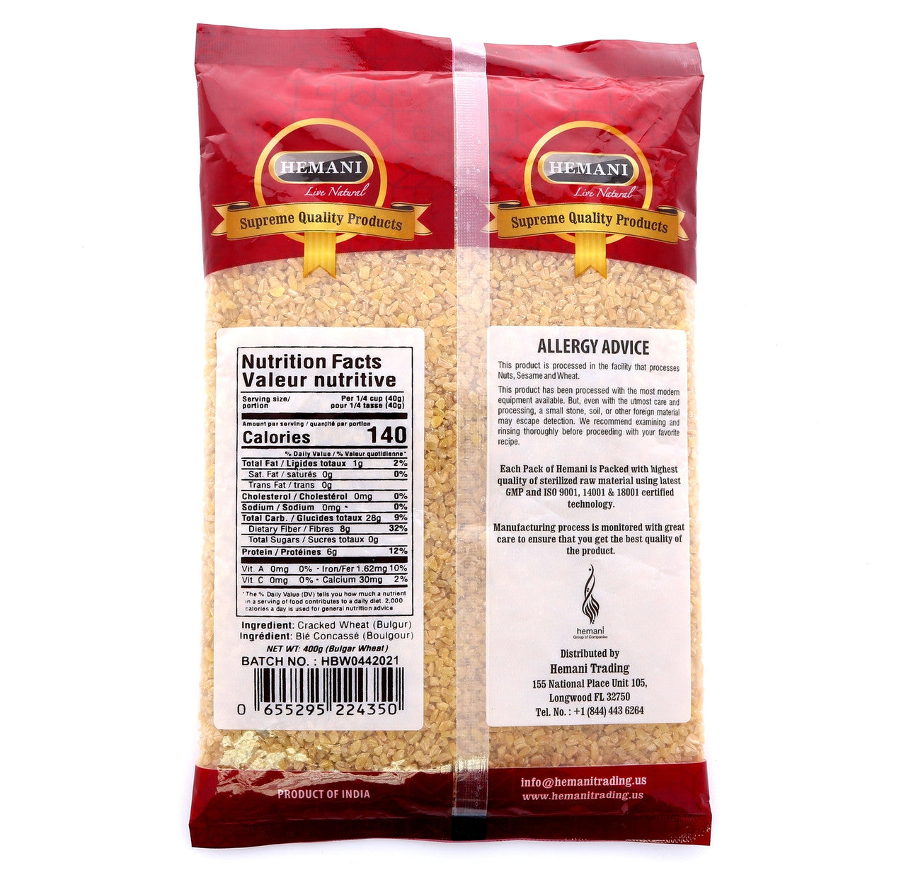 HEMANI Bulgar Wheat 400g